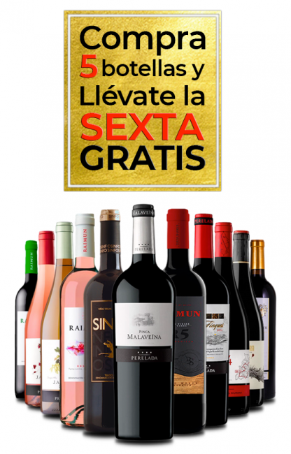 Vinos Online Shop Promoción Llevate 6 en la compra de 5 El sabor de los Grandes es VinosOnlineShop